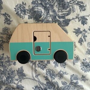 Wooden Toy Van - Teal